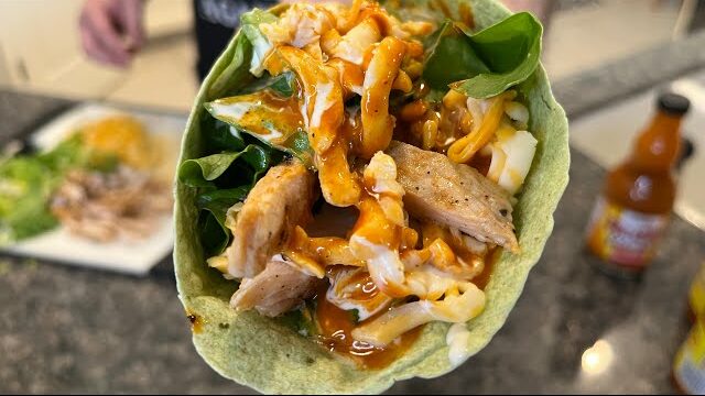 Featured image for “Low Carb Buffalo Chicken Wrap…Delicious!”