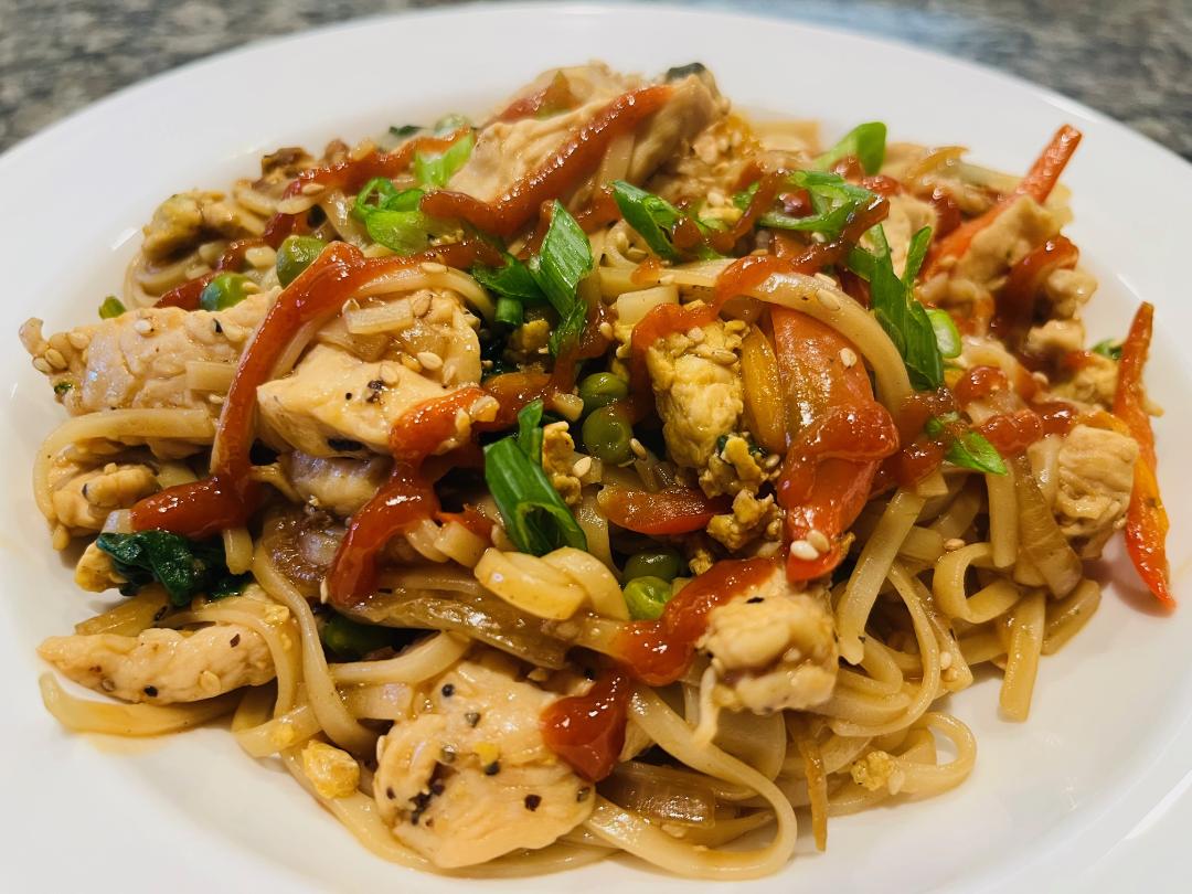 Featured image for “Chicken Stir Fry with Pad Thai Noodles 🍜”