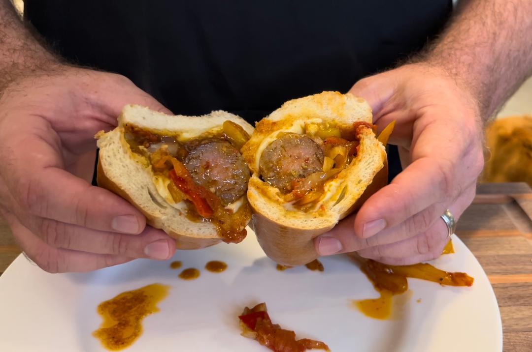 Featured image for “Italian Sausage Sandwich 🇮🇹🌭🫑🌶️”