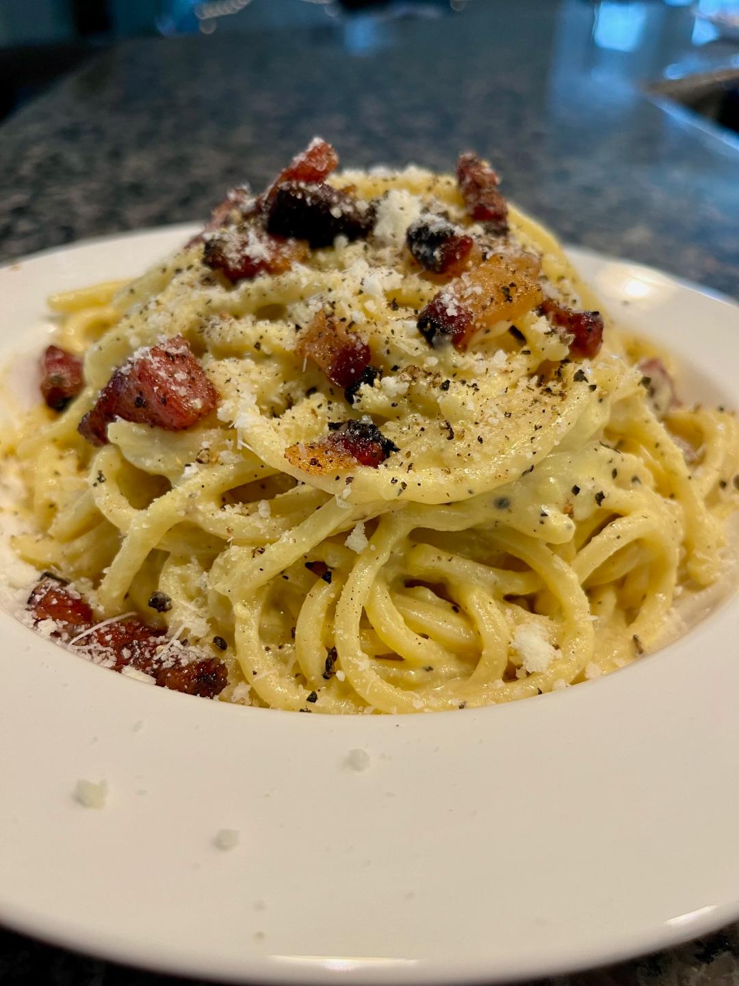 Featured image for “Authentic Italian Spaghetti Carbonara! 🇮🇹🤌❤️”