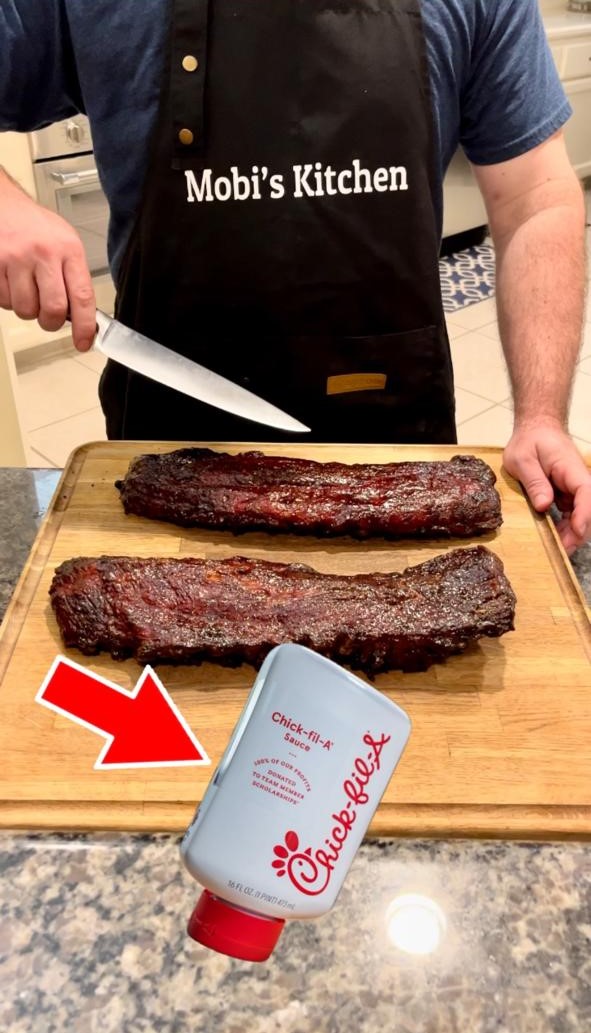 Featured image for “Chick-Fil-A Smoked Ribs! #ribs #chickfila #experiment #recipe 🍖❤️”