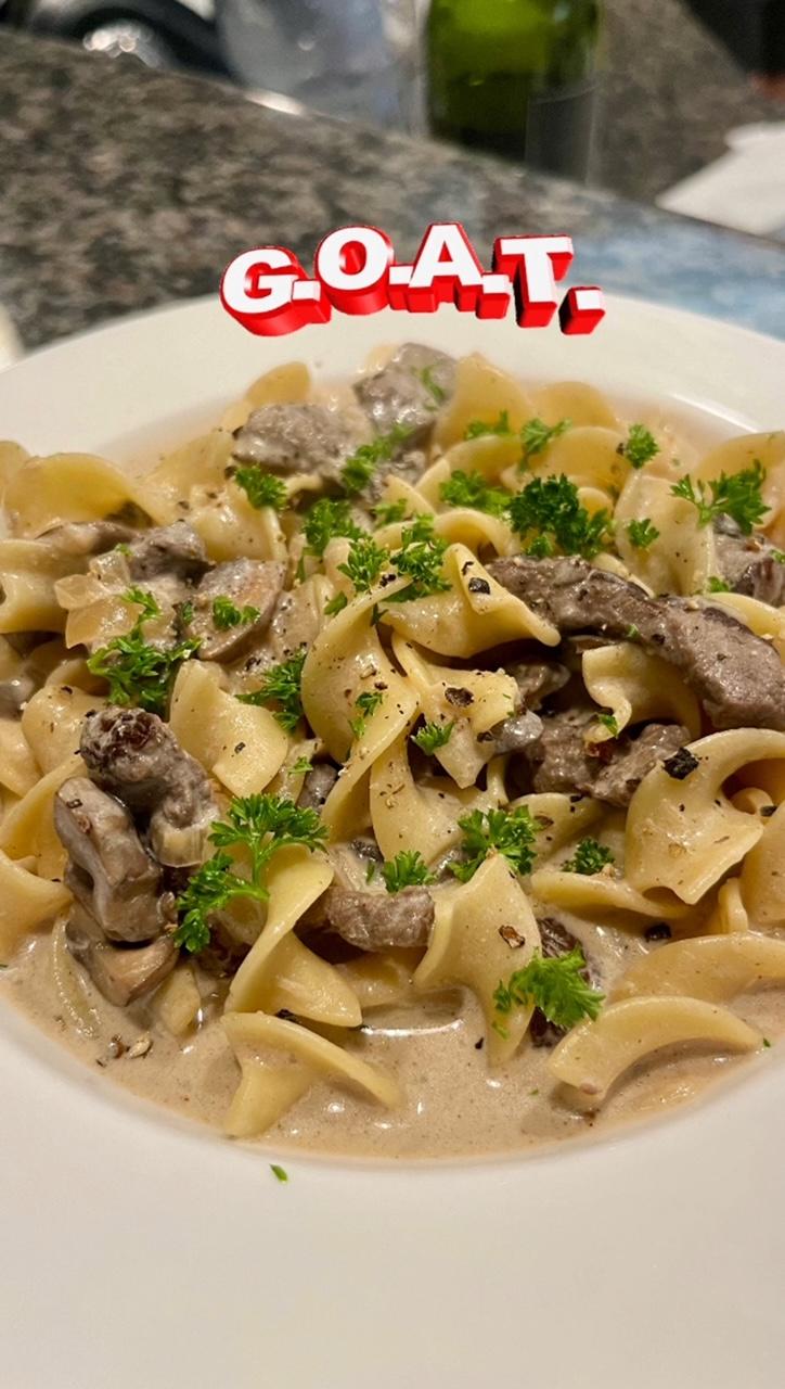 Featured image for “Beef Stroganoff… The G.O.A.T. 💪🔥😋 #beefstroganoff #recipe”