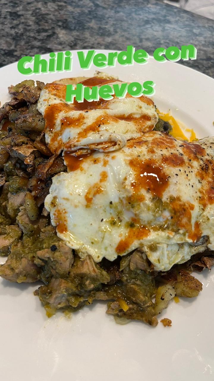 Featured image for “Chili Verde con Huevos! 🍳🌶️☕️ #chiliverde #eggs #breakfast”