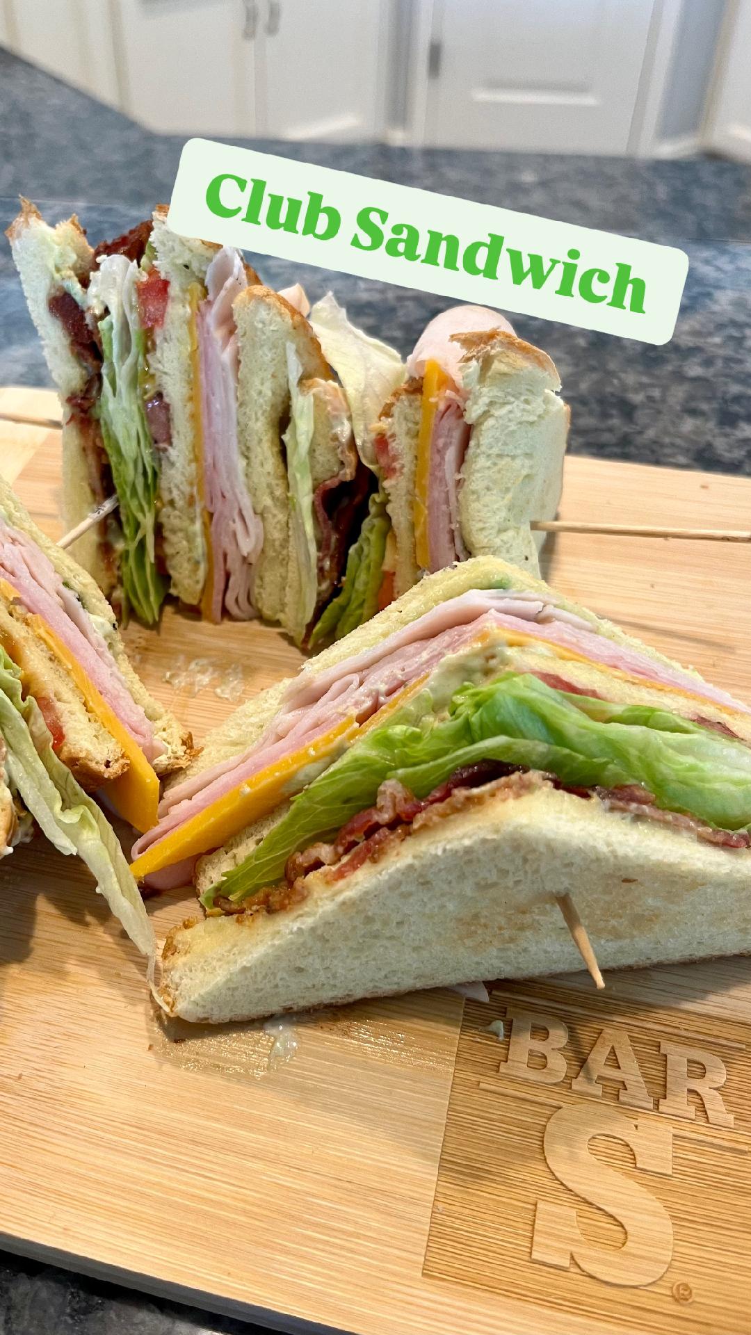 Featured image for “Club Sandwich with Avocado Mayo! 🥪🥑🥓 #clubsandwichrecipe”