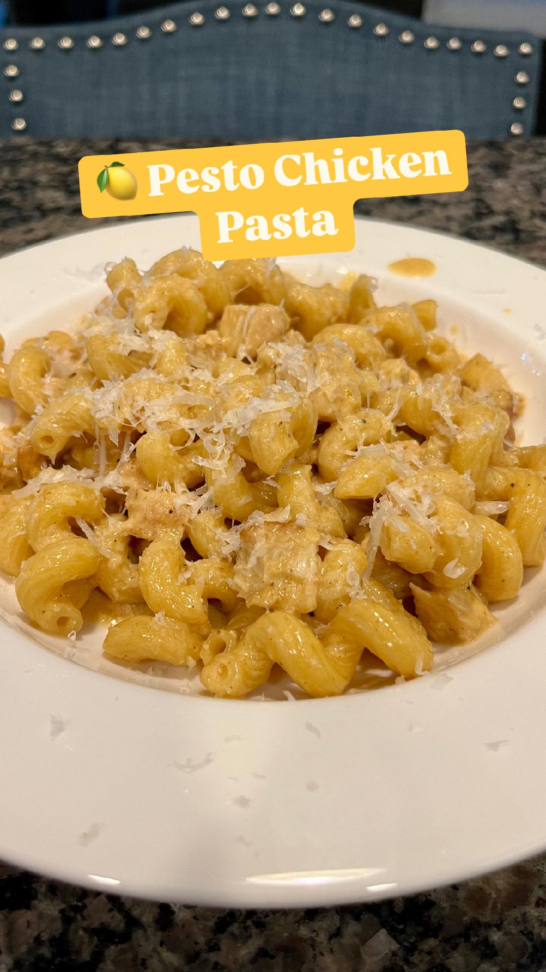 Featured image for “Creamy Lemon Pesto Chicken Pasta 🍋🍗🍝 #lemon #pesto #pasta”