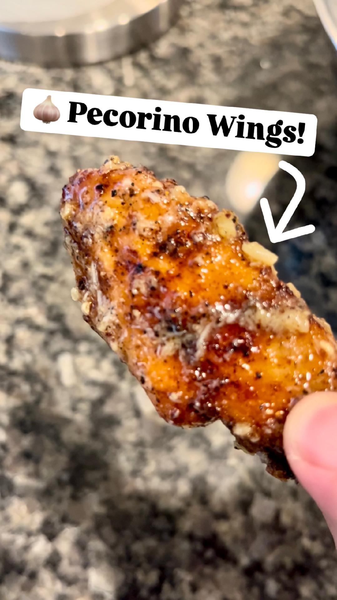 Featured image for “Garlic Pecorino Wings! 🍗🧄 #chickenwings”